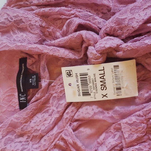 INC lacey top xs - Picture 2 of 7